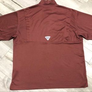 COLUMBIA MEN - PFG Omni-Shade Fishing Polo Red